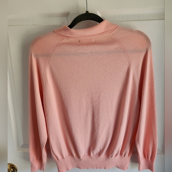 Kate Hill Light Pink Women's Cardigan Feminine Normcore - Picture 6 of 10